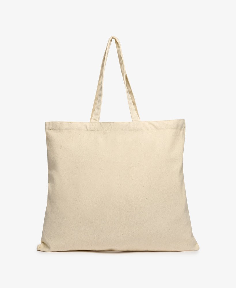 superdry tote in natural brownrichest navy