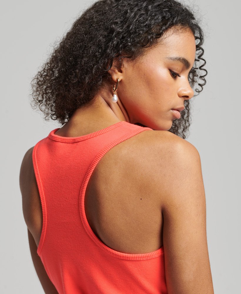 overgebleven jerseyjurk in hyper fire coral