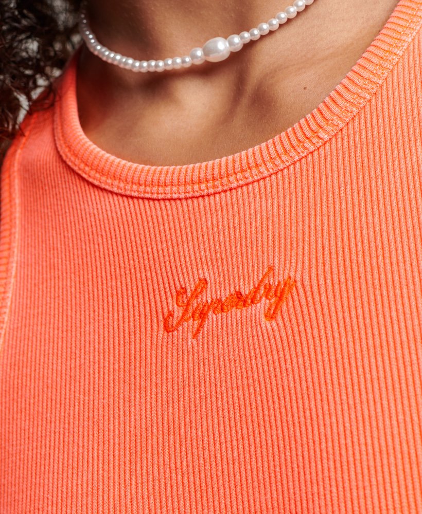 code logo essential tankjurk in pastelline coral