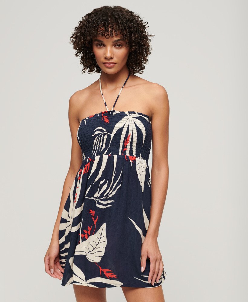 mini strandjurk in jungle silhouet
