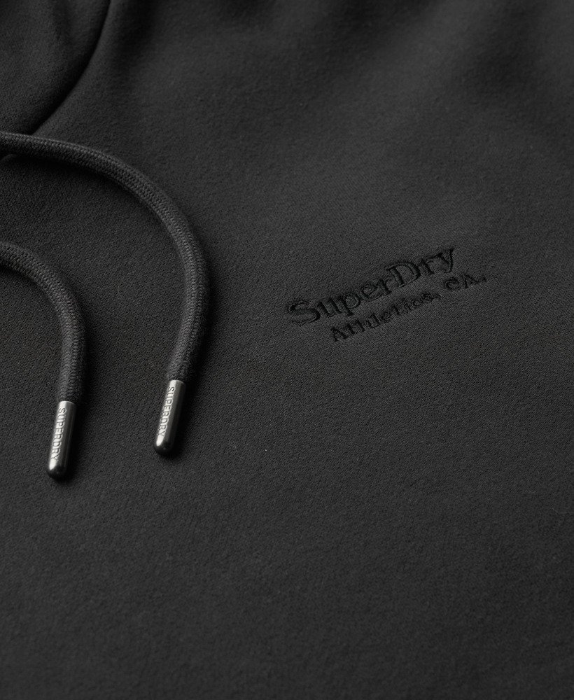 essentiële hoodie-jurk in bison black