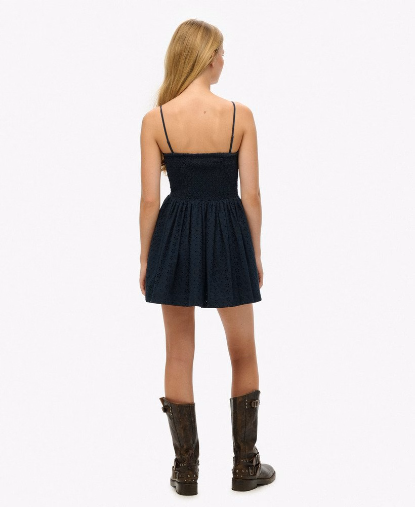 Geborduurde cami minijurk