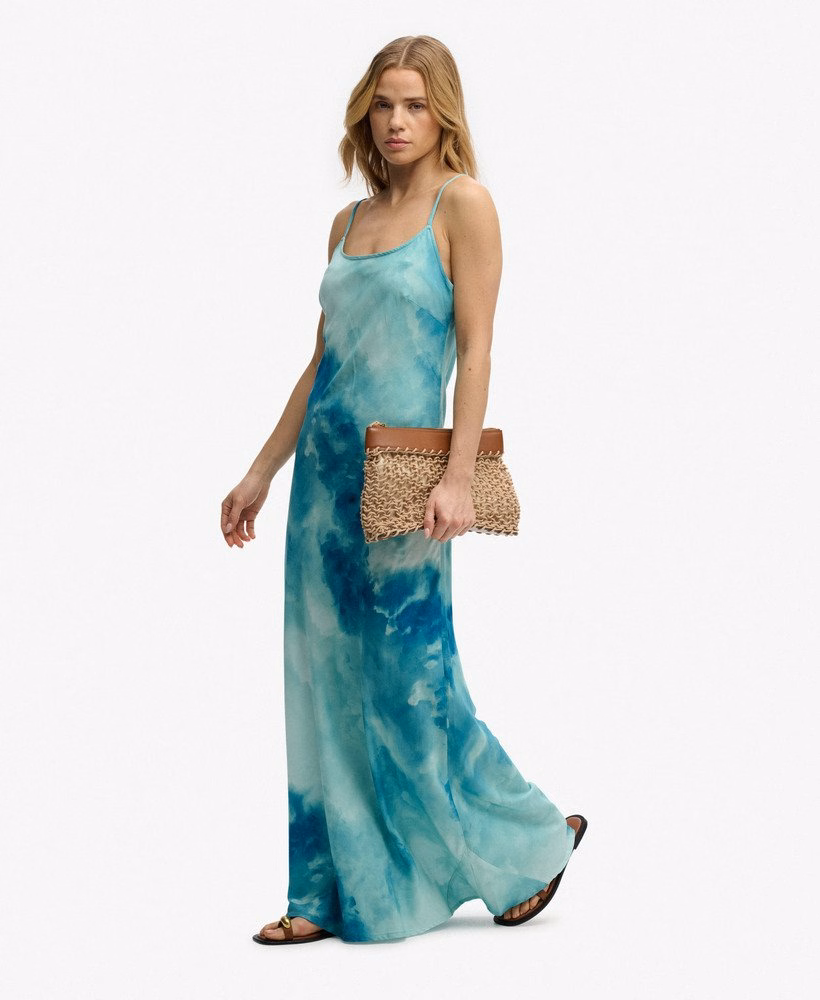 Maxi-slipjurk met print