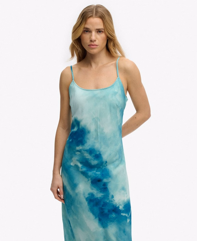 Maxi-slipjurk met print