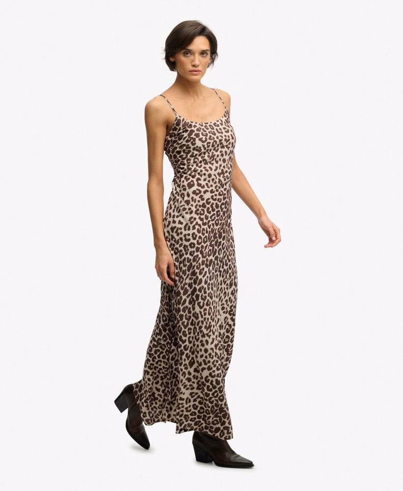 Maxi-slipjurk met print