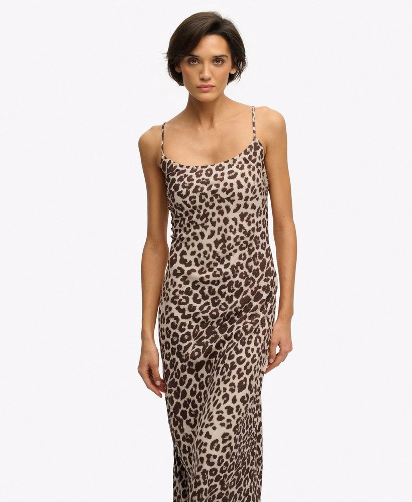 Maxi-slipjurk met print