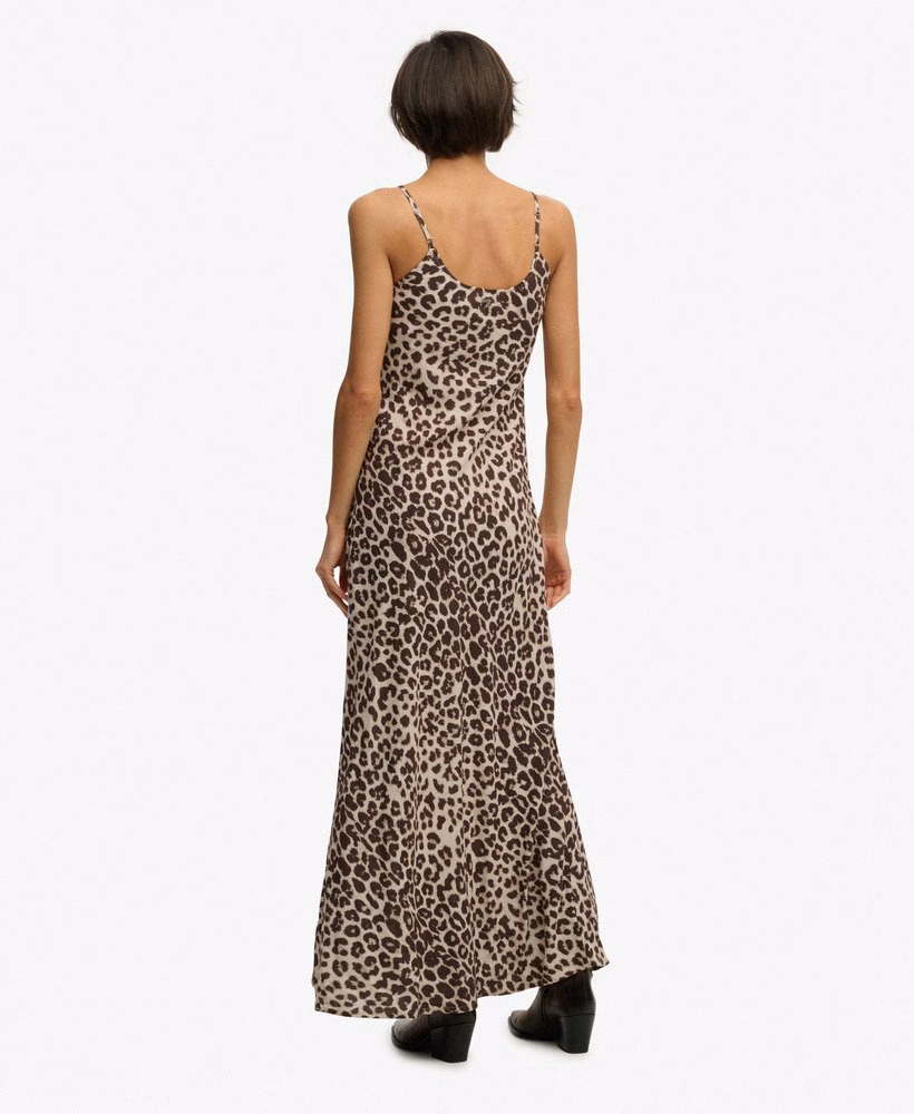 Maxi-slipjurk met print