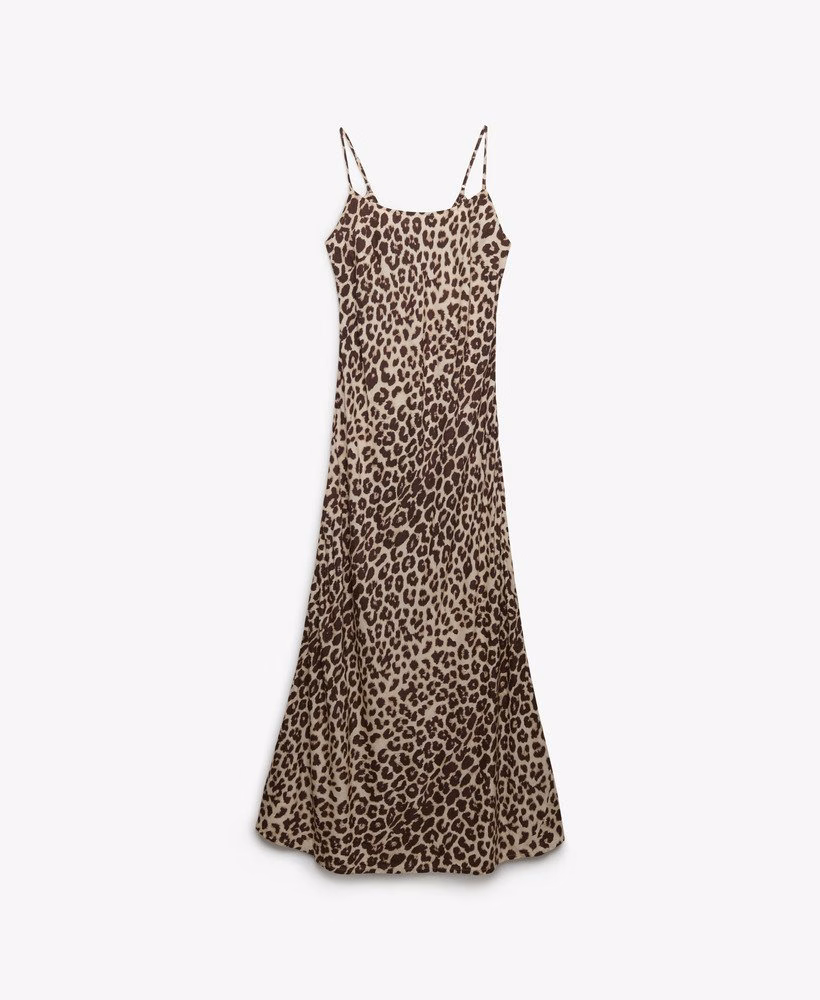 Maxi-slipjurk met print