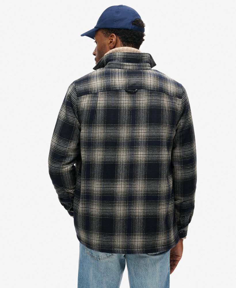wool miller overshirt in over ombre navy