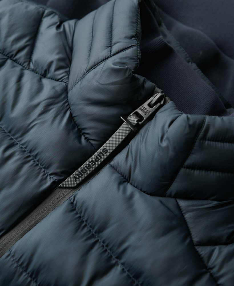storm fleece hybrid bomberjack in eclipse navy