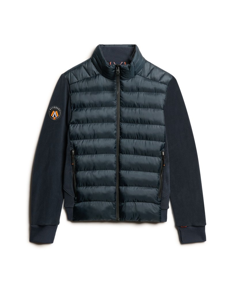 storm fleece hybrid bomberjack in eclipse navy