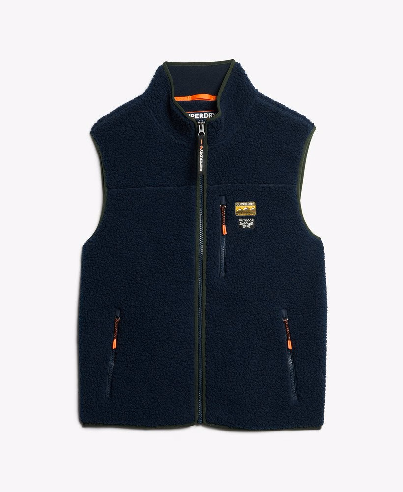 Outdoor fleece vest