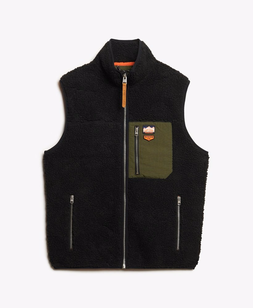Vintage retro Borgfleece gilet