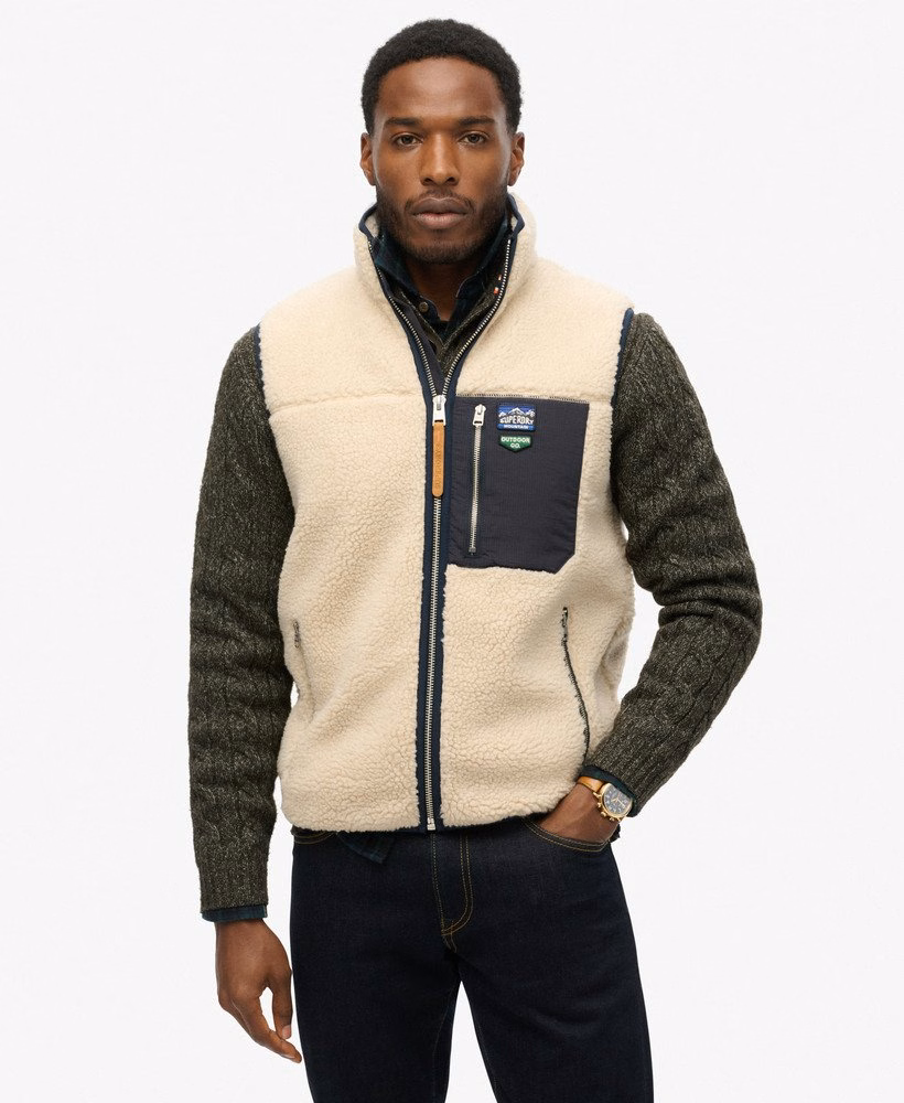 Vintage retro Borgfleece gilet