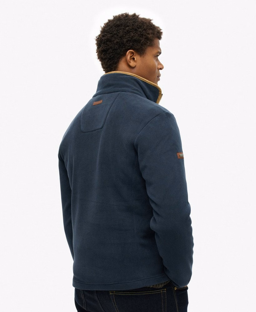 Landgoed fleece met halve rits