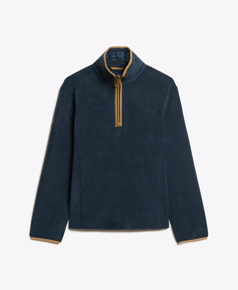 Landgoed fleece met halve rits