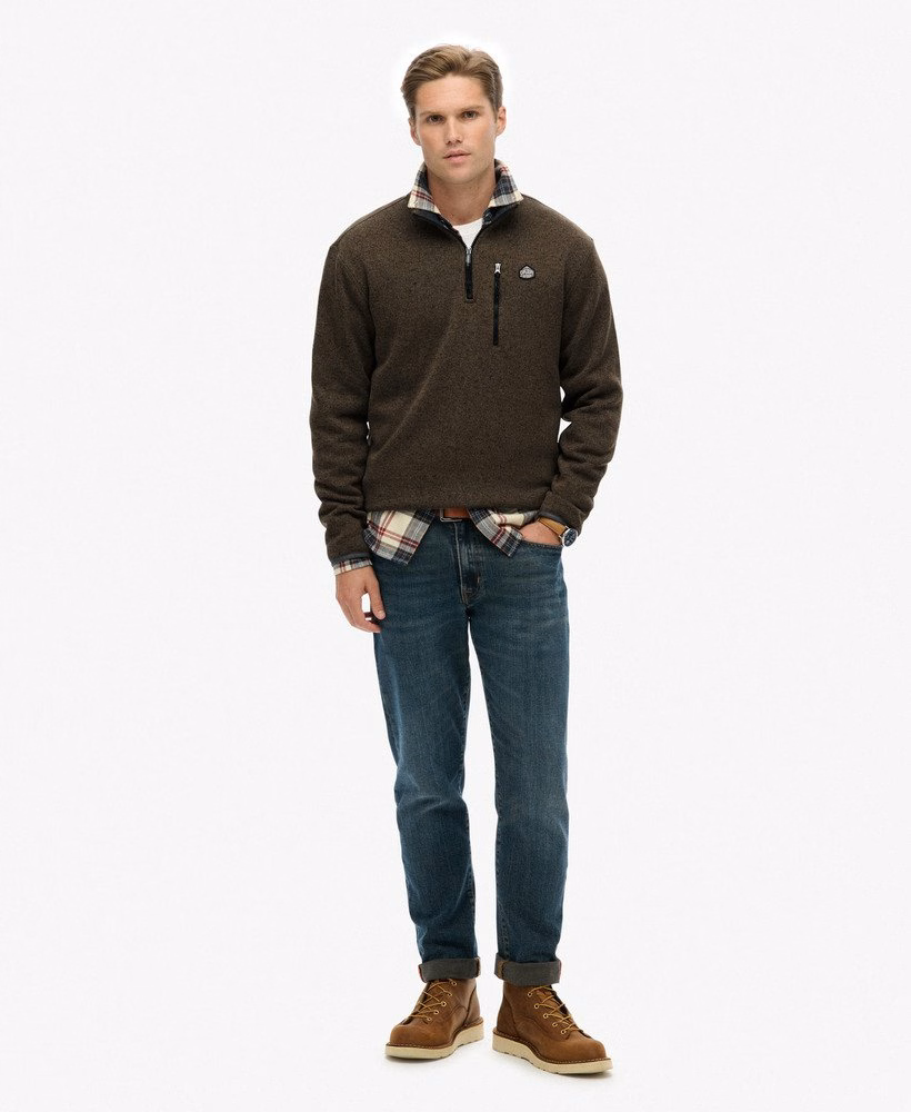 Storm Fleece Trui met Halve Rits