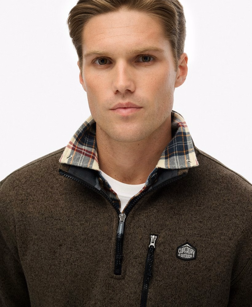 Storm Fleece Trui met Halve Rits
