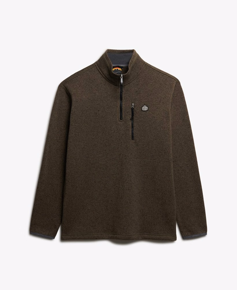 Storm Fleece Trui met Halve Rits