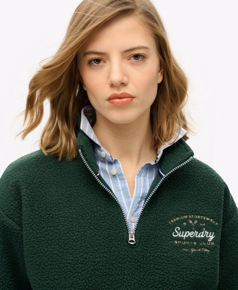 Country Club Fleece Half Zip Sweatshirt