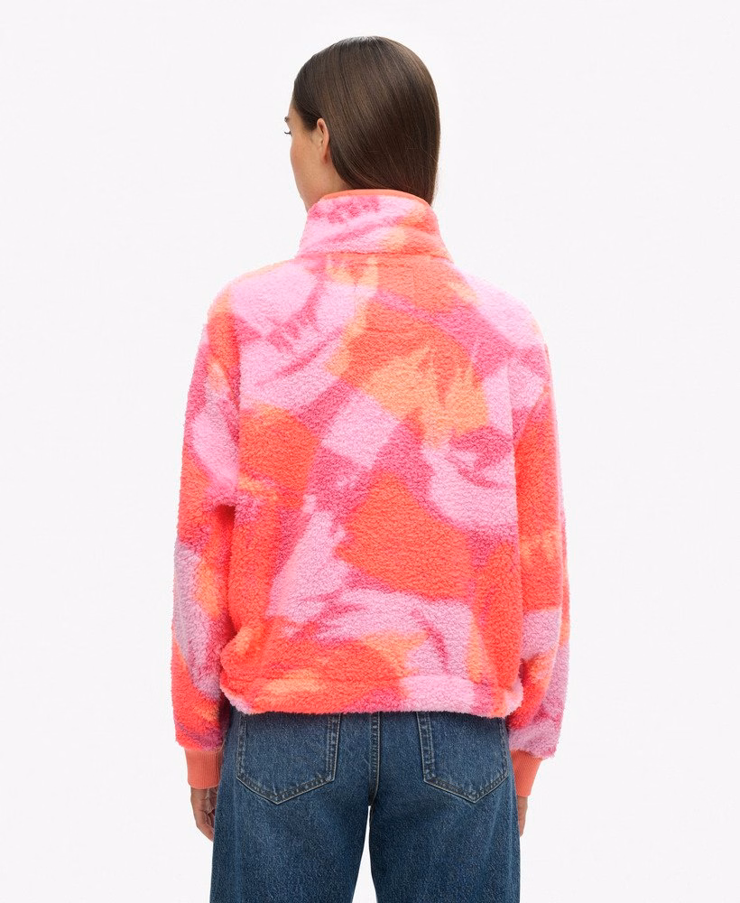 Superzachte teddyfleece met print