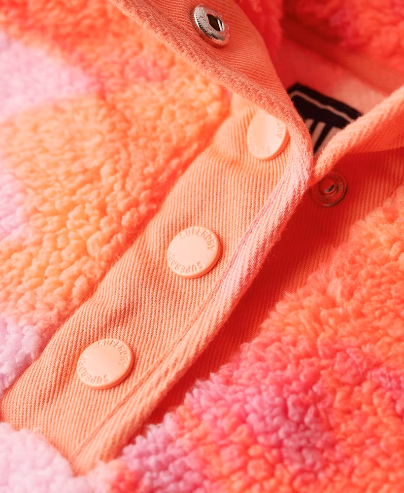 Superzachte teddyfleece met print