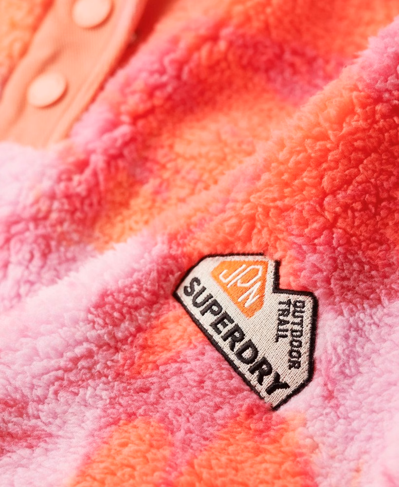 Superzachte teddyfleece met print
