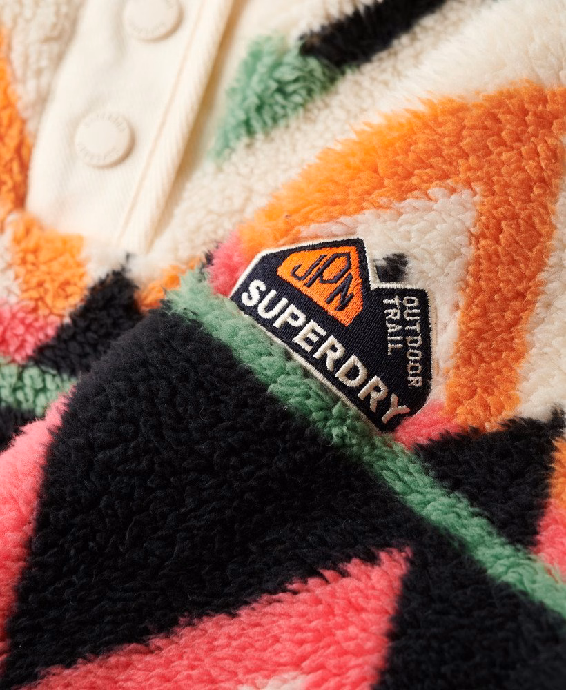 Superzachte teddyfleece met print