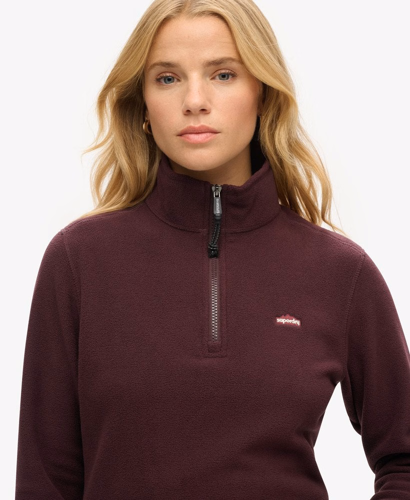 Polar Fleece Trui met Halve Rits