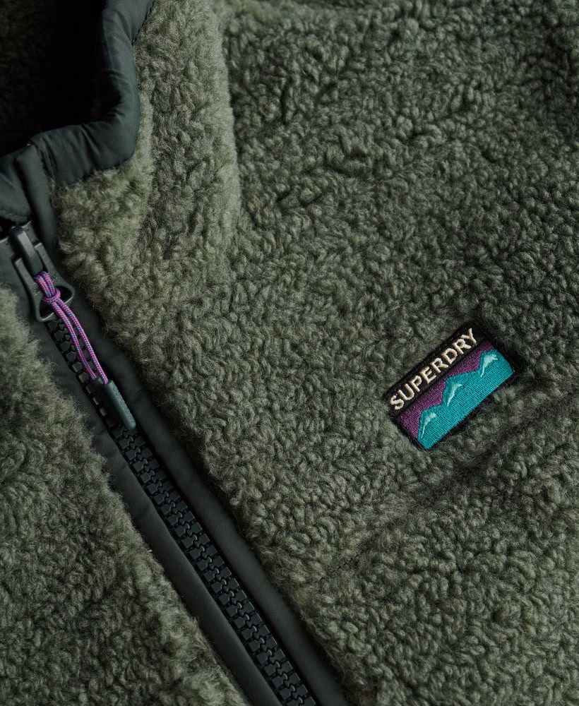 Sherpa fleece hybride jas