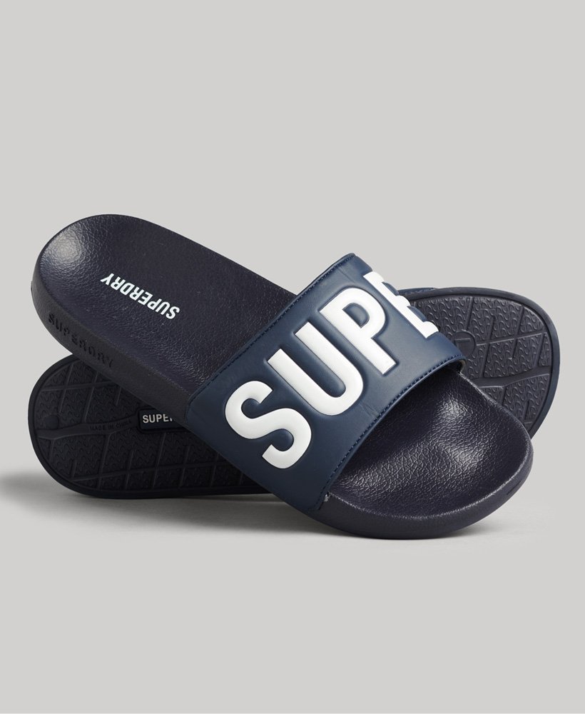 core pool sliders in deep navyoptic