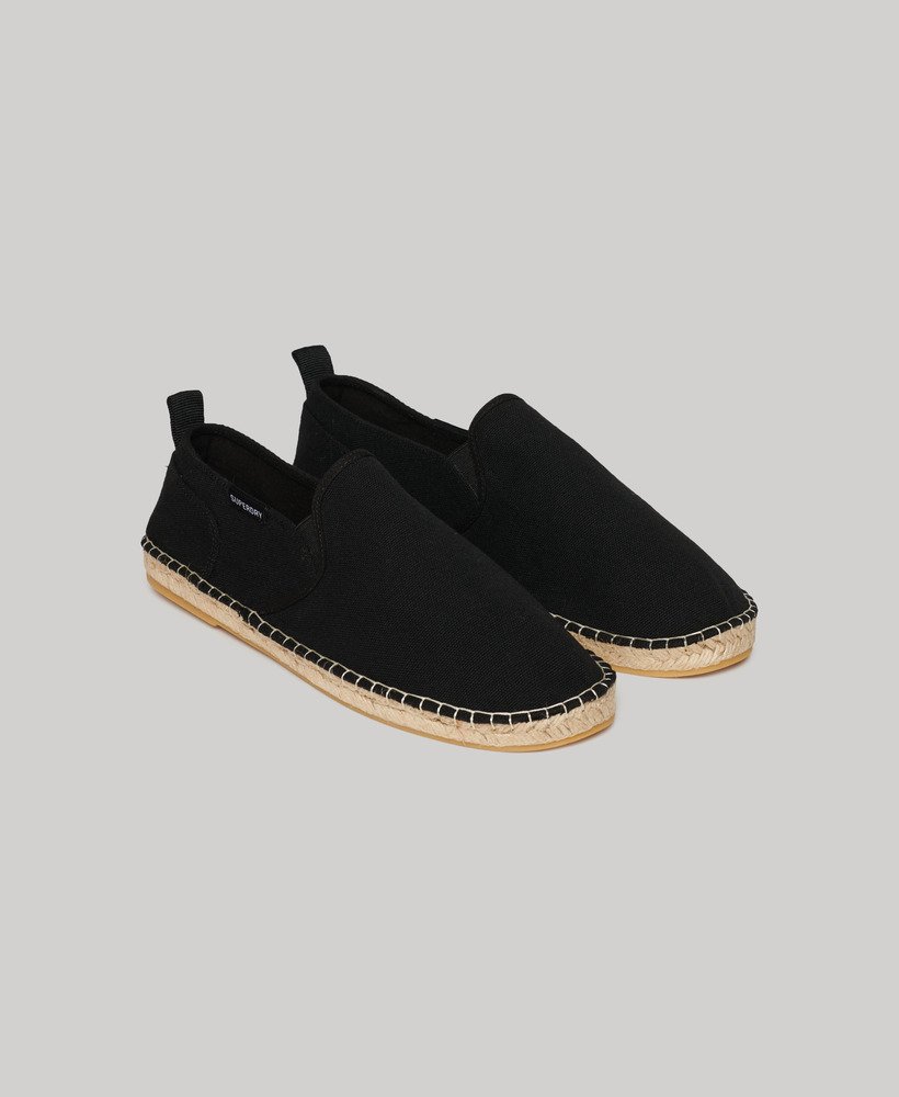 canvas espadrilles in het zwart