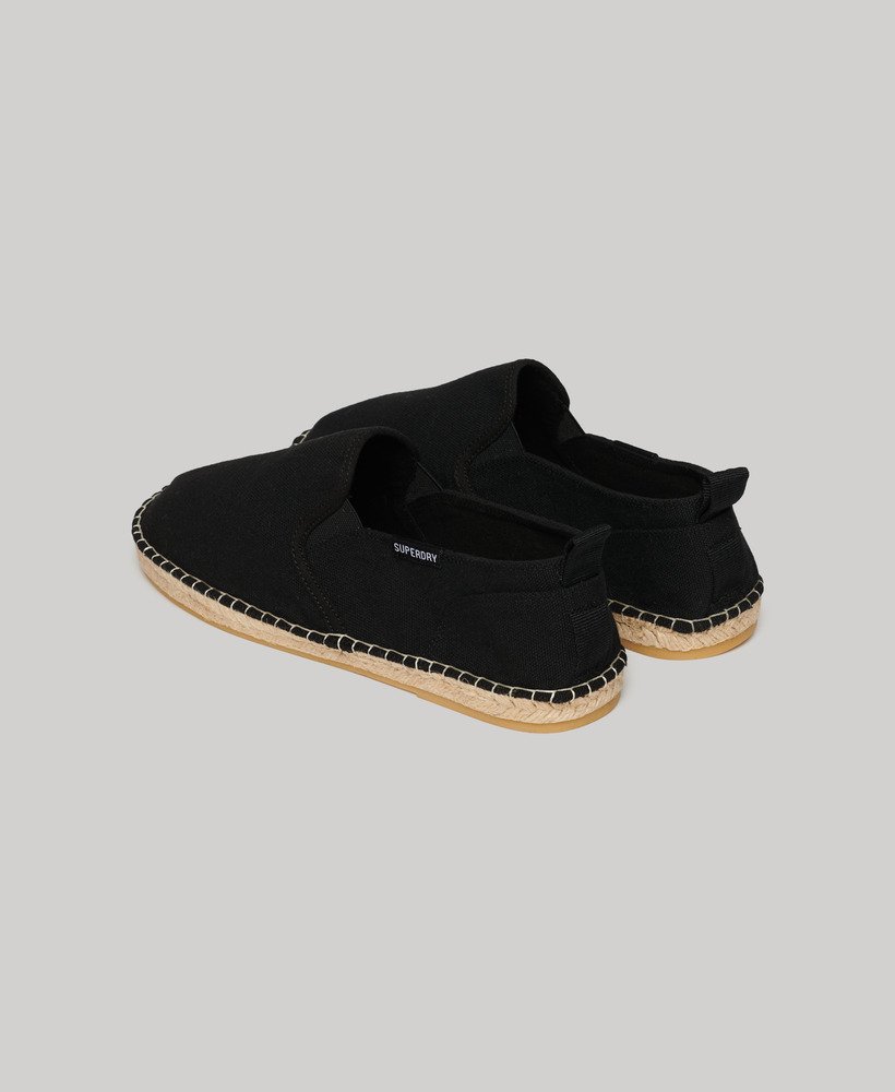 canvas espadrilles in het zwart