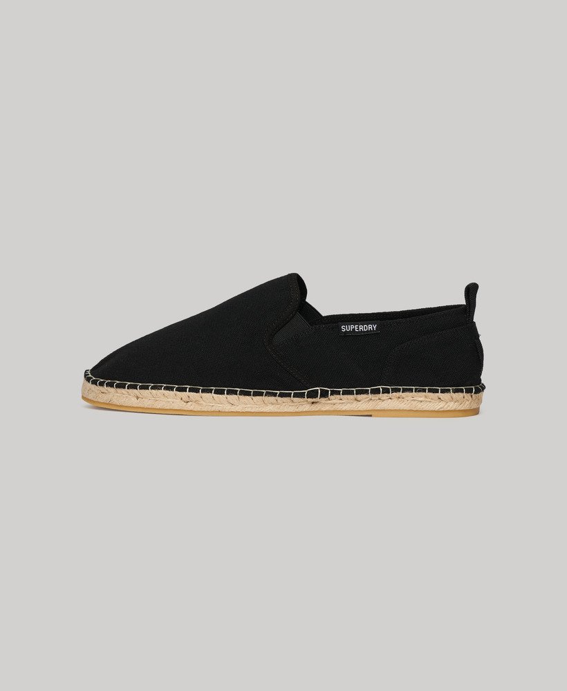 canvas espadrilles in het zwart