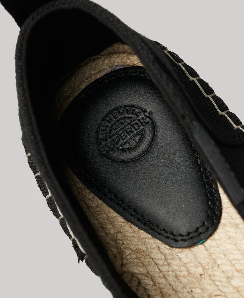 canvas espadrilles in het zwart