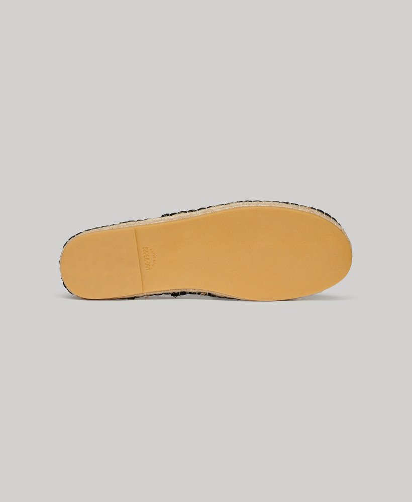 canvas espadrilles in het zwart