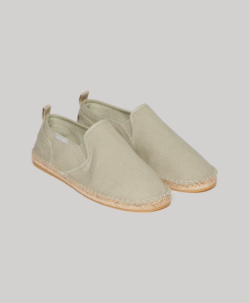 canvas espadrilles in steenbruin
