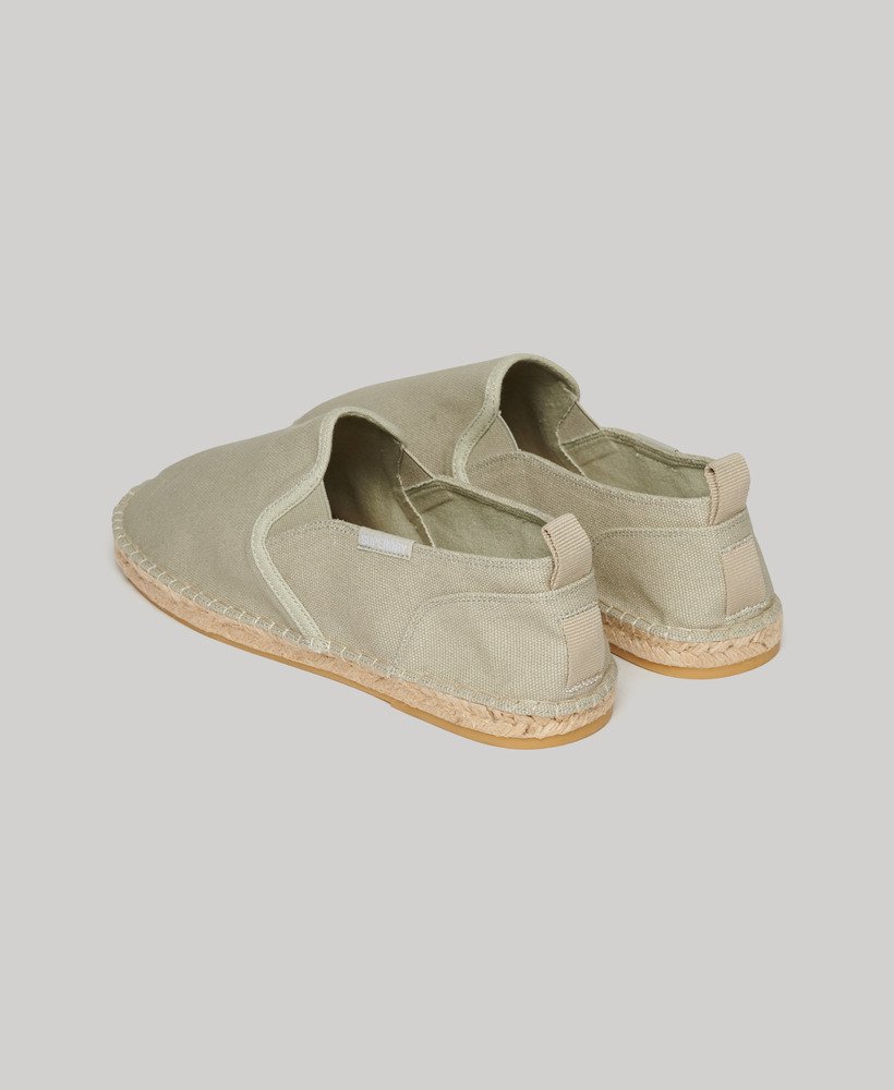 canvas espadrilles in steenbruin