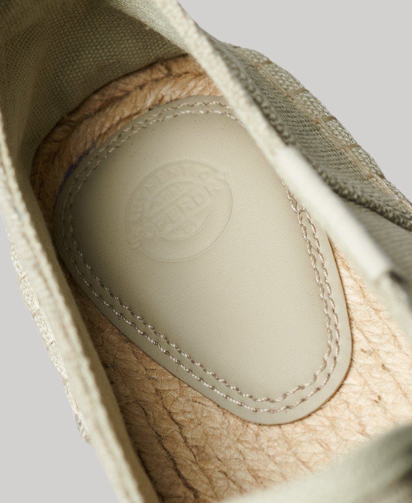 canvas espadrilles in steenbruin