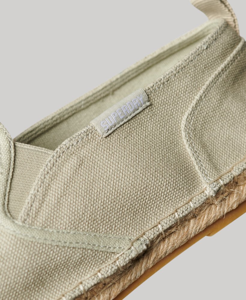 canvas espadrilles in steenbruin
