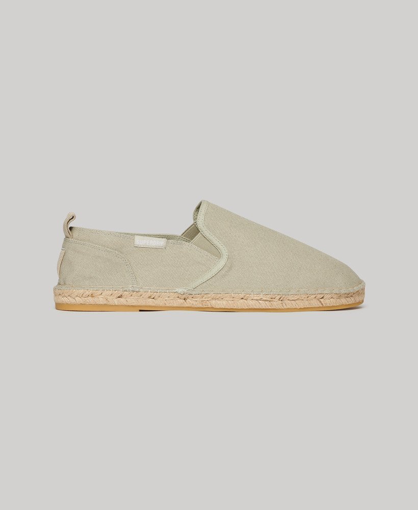 canvas espadrilles in steenbruin