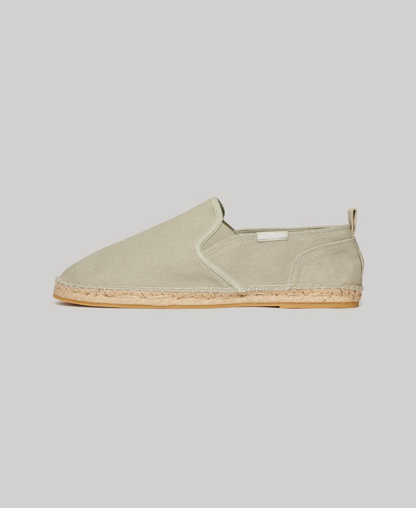 canvas espadrilles in steenbruin