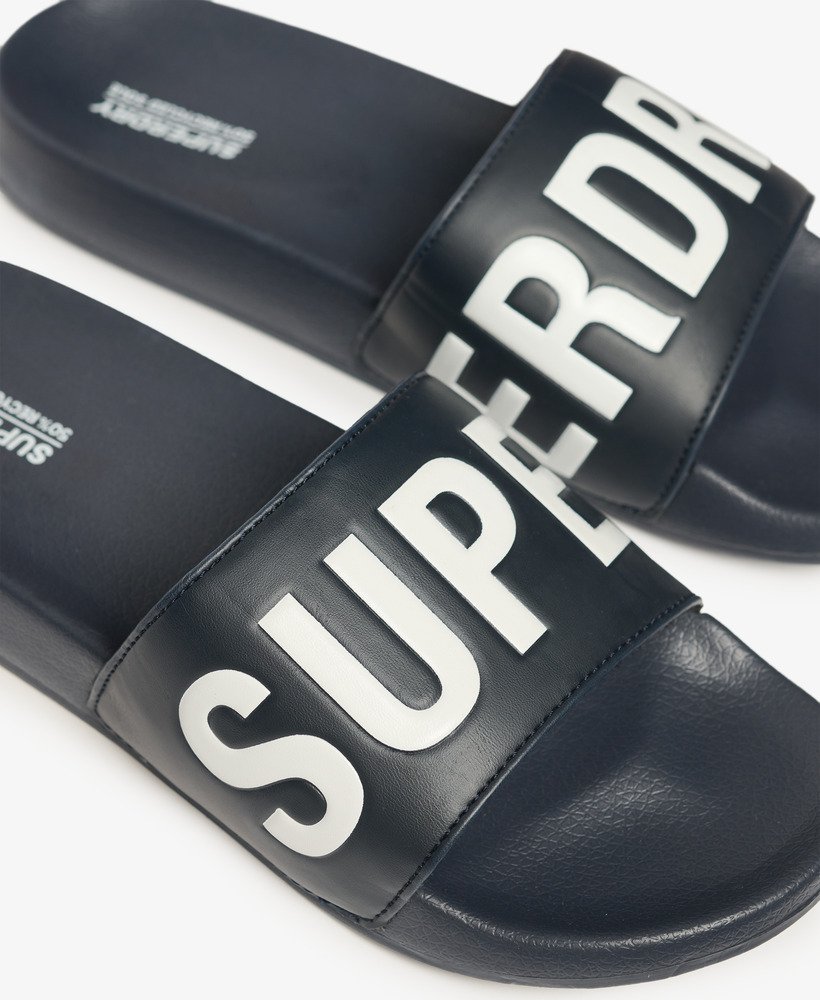 core vegan zwembadslippers in diepblauwoptisch