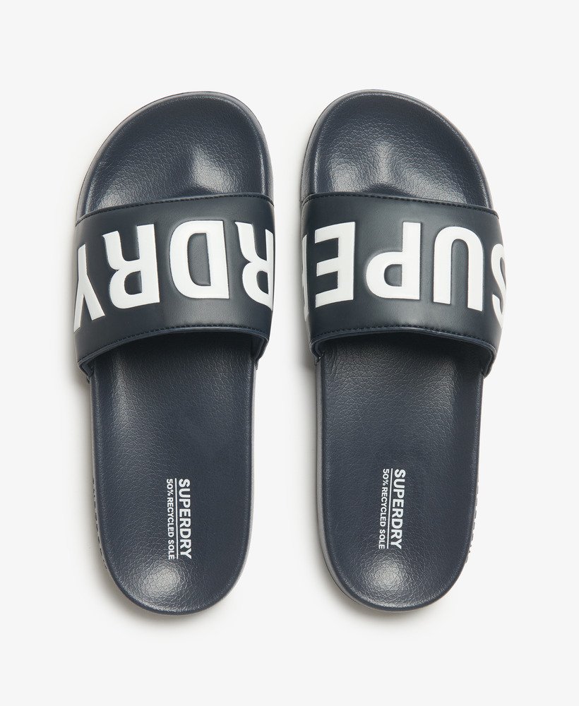 core vegan zwembadslippers in diepblauwoptisch