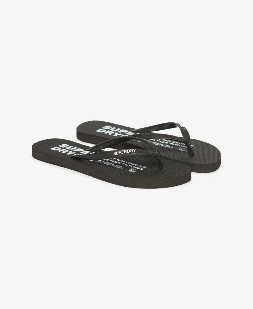 studios teenslippers in zwart