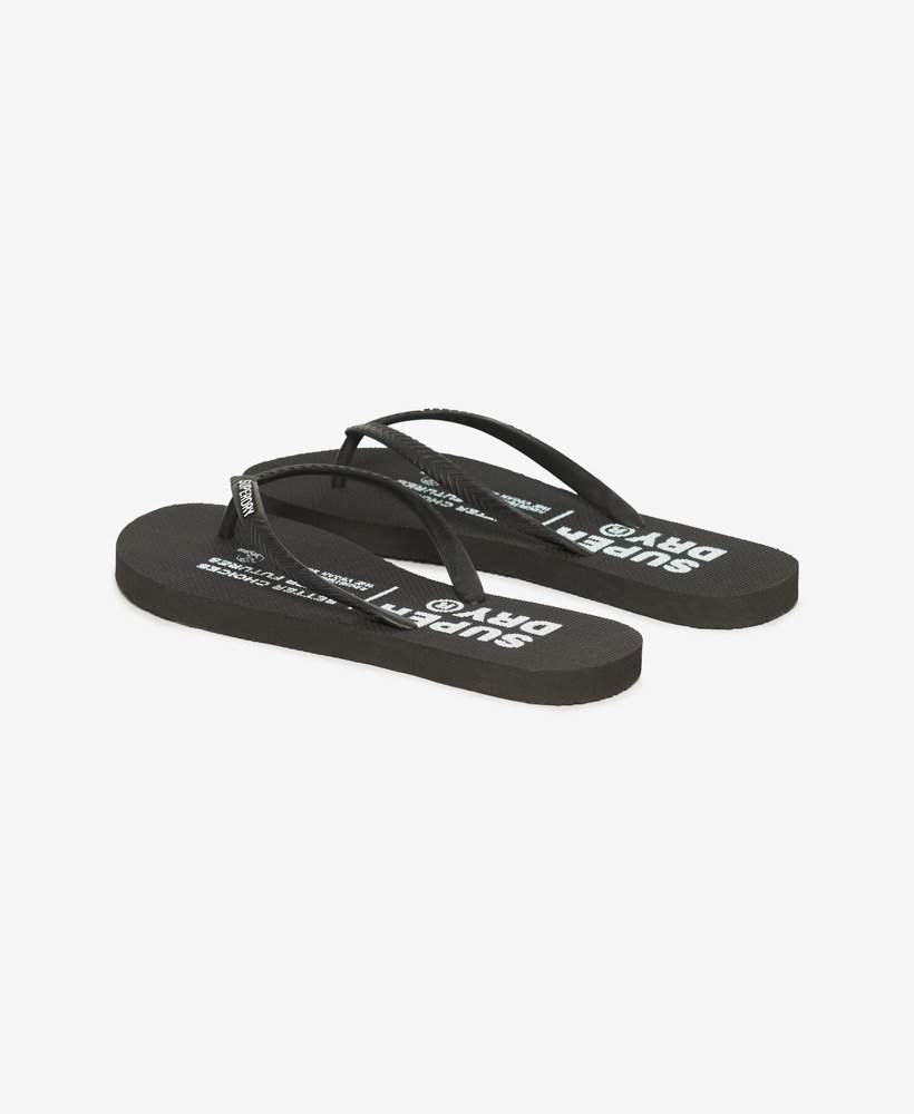 studios teenslippers in zwart