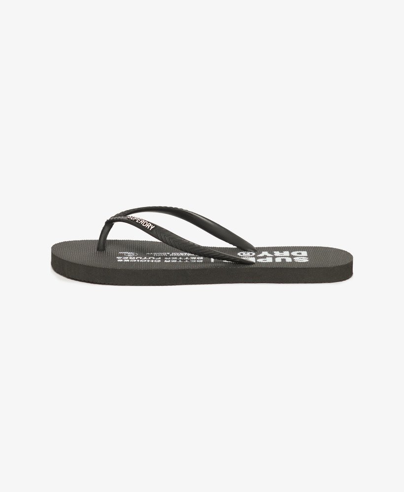 studios teenslippers in zwart