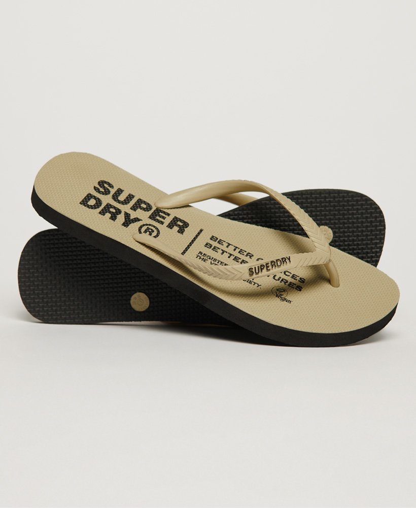 studios flip flops in stonewash
