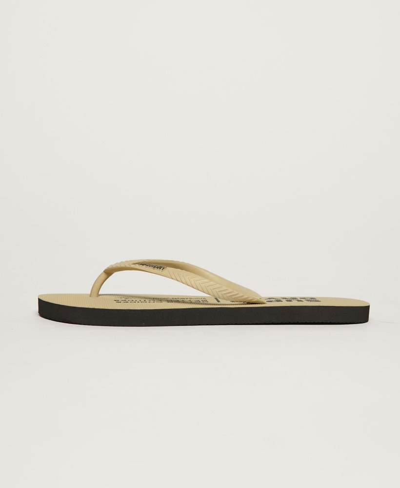 studios flip flops in stonewash