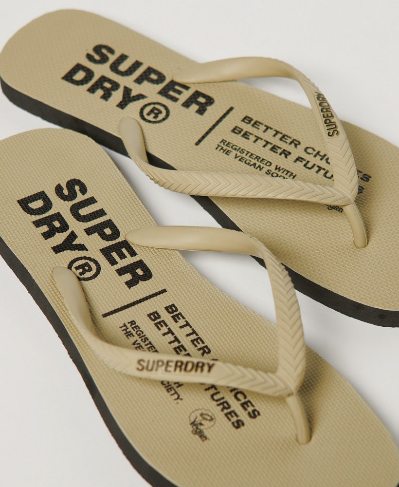 studios flip flops in stonewash